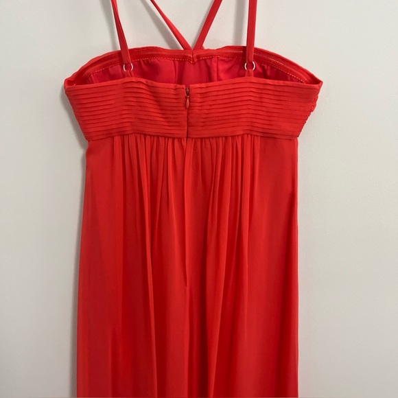 BCBGMaxAzria Silk Chiffon Halter Maxi Dress - Picture 8 of 8